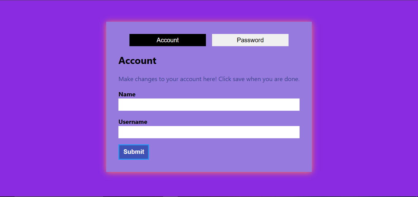 Signup Toggle Screenshot